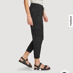 Eddie Bauer NWOT Sonoma Breeze Cargo Jogger Nylon Elastic Cuff Ankle Cargo
